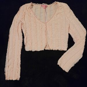 Sugar Thrillz Pink Lightweight Cardigan